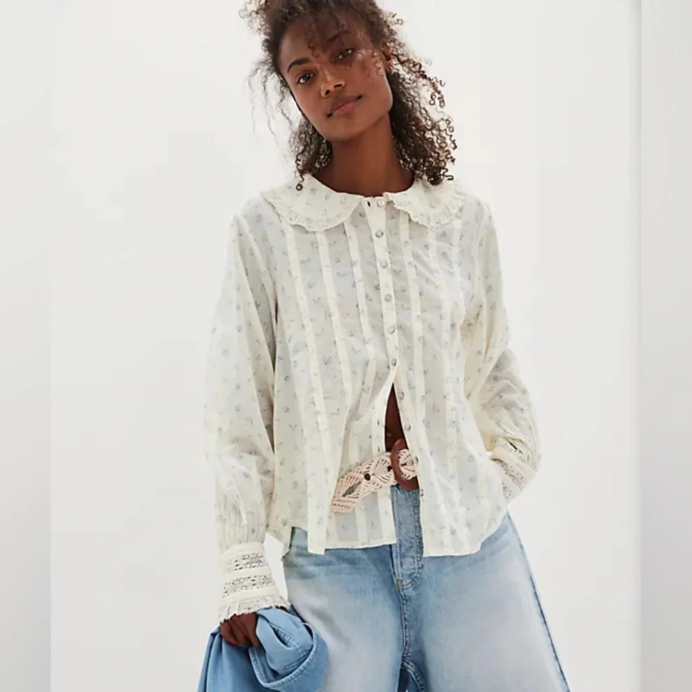 Free People Emmeline Button-Down Blouse